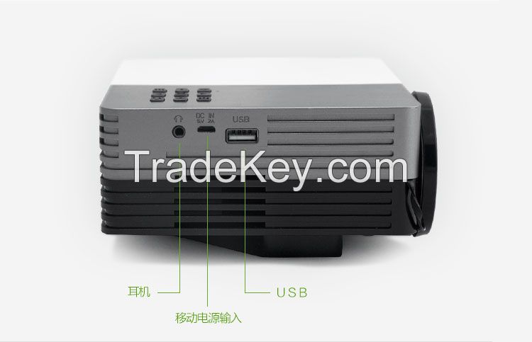 LED PROJECTOR, HDMI ,MICRO USB , CONNECT WITH ANDROID CELLPHONES, POWERED BY MOBILE BANK