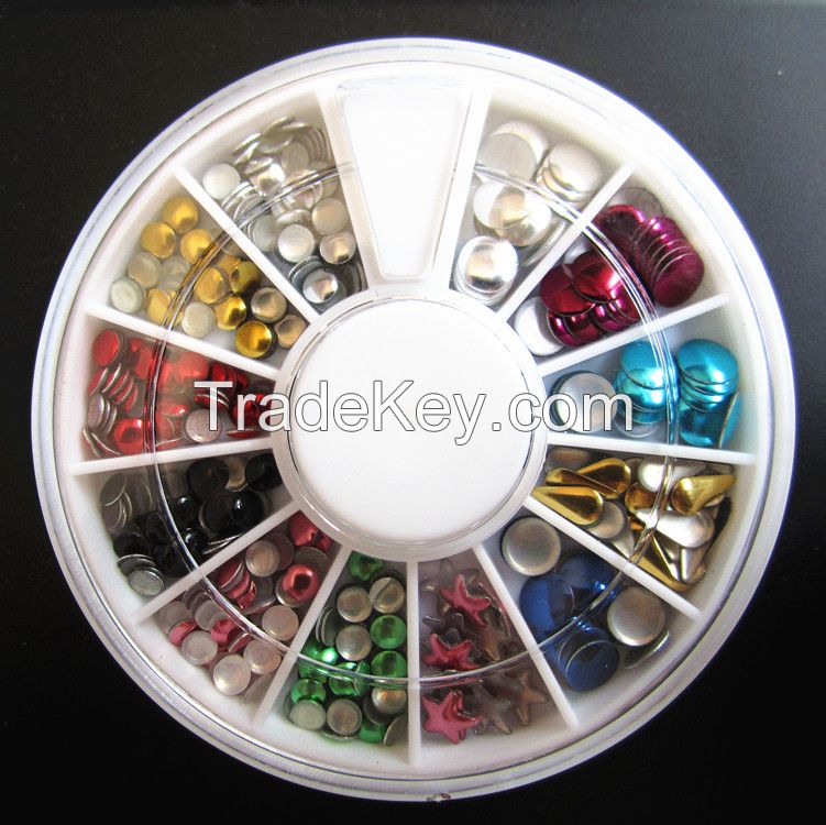 3D nail art decoration nail metal studs nail metal accessories