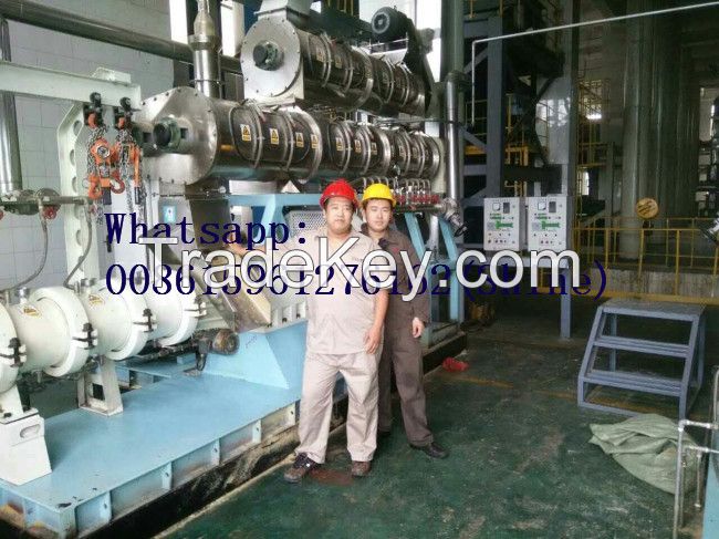 Floating fish feed pellet production line/extruder machine