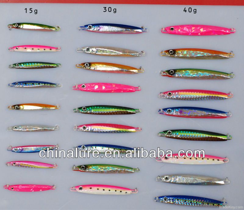 Unique!15/30/40/50g Jigging lure Metal jig Pilker fishing lures