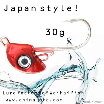 Japan style! 30g Jig head jigging lure metal jig fishing lure