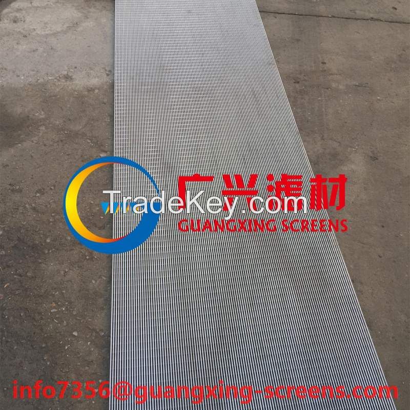 wedge wire screen panel