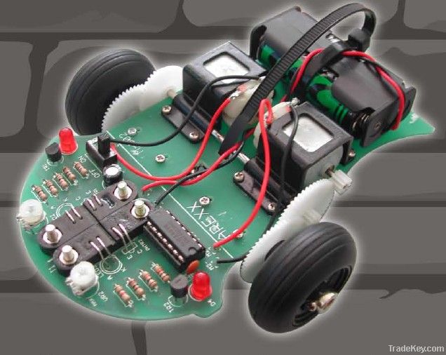 Line tracer/robot car, solder needed