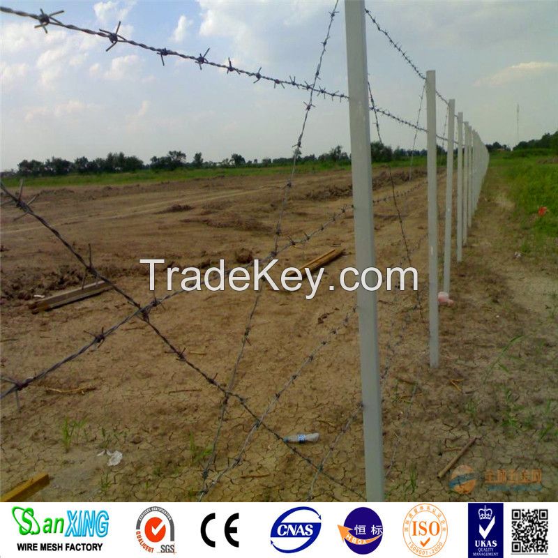 China Suppliers High Quality Cheap Double Strand Common Twisted Barbed Wire Fence