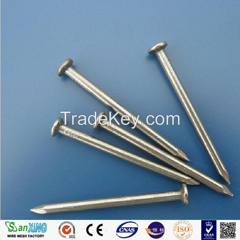 Hot-selling polished common nails/roofing nails/flat head nails from Anping Sanxing