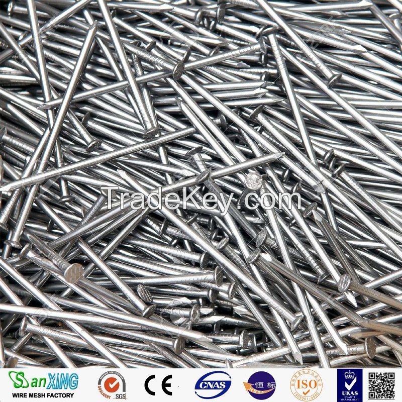 Hot-selling polished common nails/roofing nails/flat head nails from Anping Sanxing