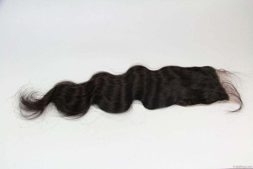 top lace closure brazilian virgin hair body wave 5*5