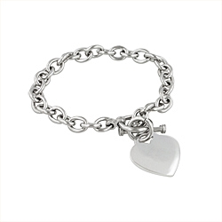 Silver Heart Bracelet