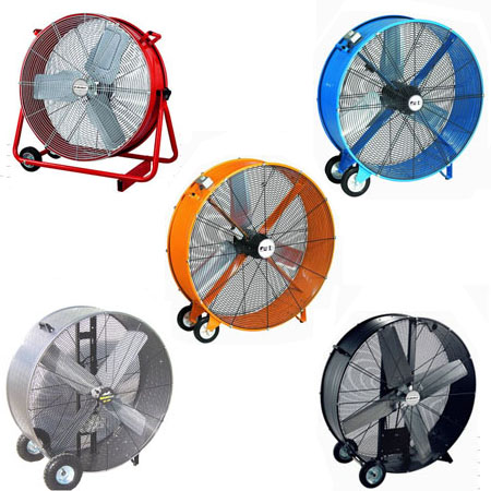 Industrial drum fan