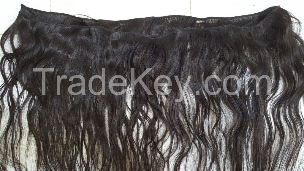 Weft hair