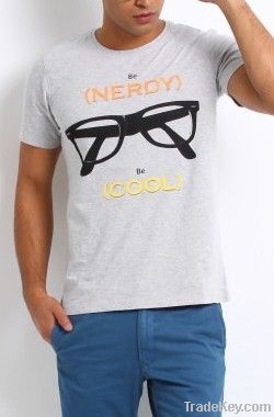 Men Grey Printed T-shirt