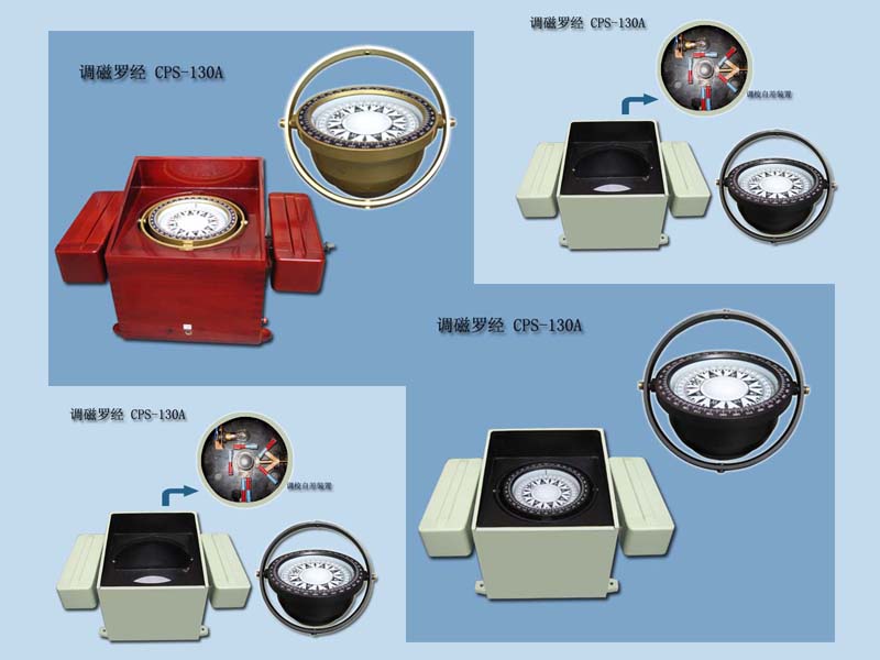 Self-adjusting marine compass