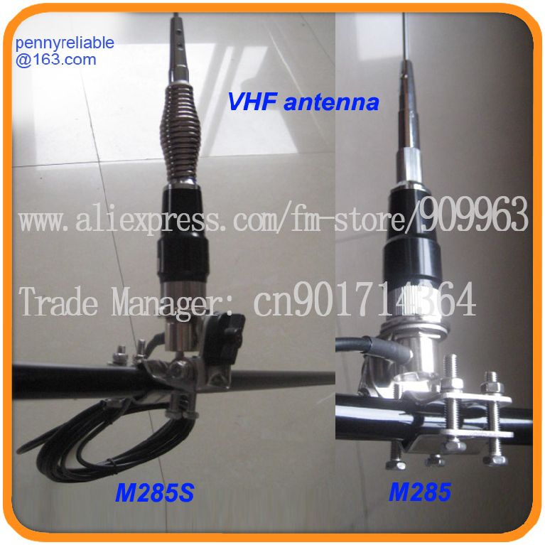 VHF antenna with three kind mount method. you can choose round magneti