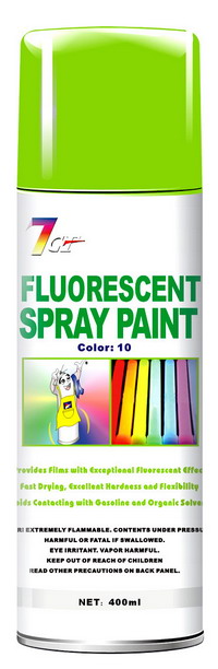 Fluorescent spray paint