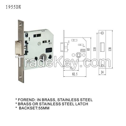 door lock body mortise lock