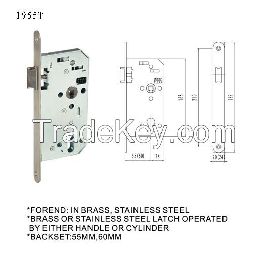 door lock body mortise lock