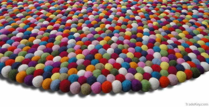 Felt Ball Rug