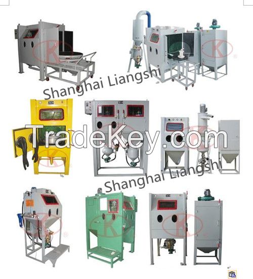 High Efficient Pressure Feed Type Sand Blast Cabinet 