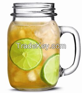 568ml Mason Glass Jar with Handle