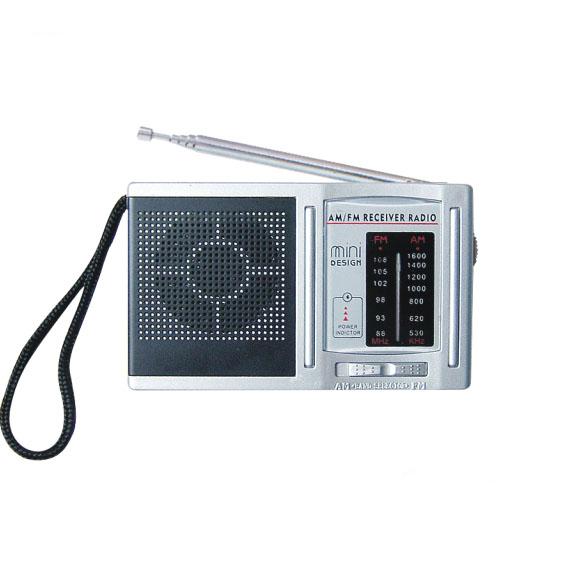 AM/FM radio with speaker