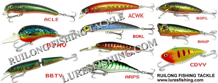 Hard plastic lures, Hard plastic baits, fishing lure, fishing tackle