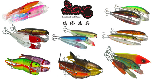 Hard bait, hard lures, Hard plastic lures