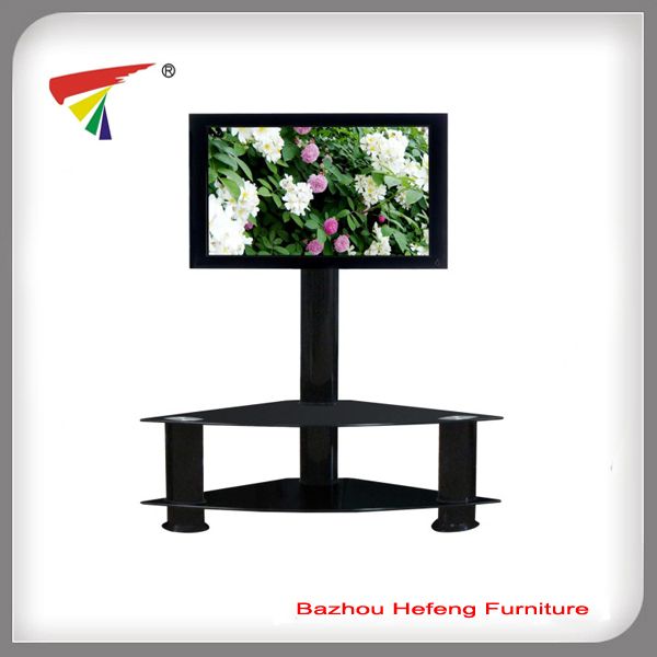 Plasma TV Stand, Tempered Glass with Bracket