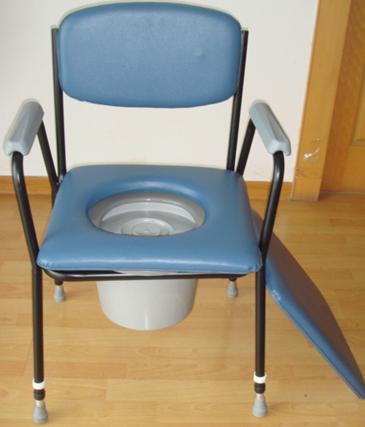 economy steel commode chair