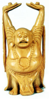 Kadamb Wood Buddha Figure