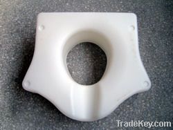 Raised toilet seat