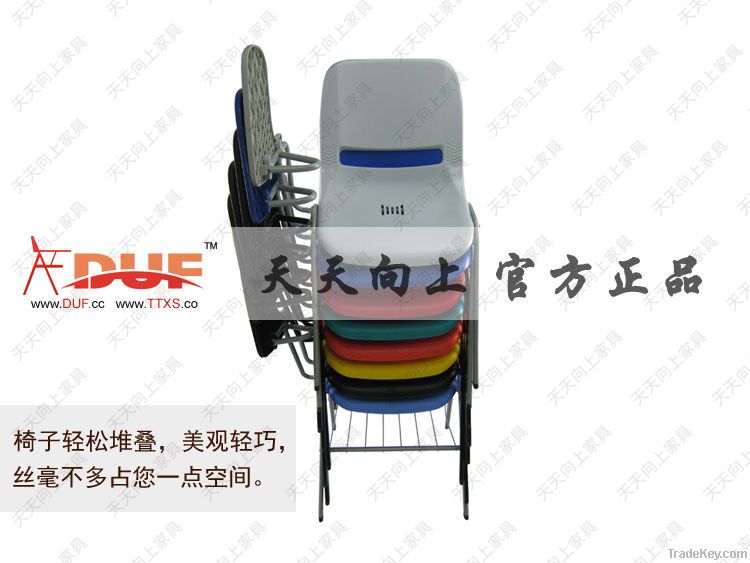 Hot Sell School Chair with Writing Board, Durable Training Chair with F