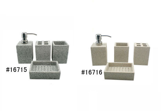 Bathroom set / polyresin bathroom accessories