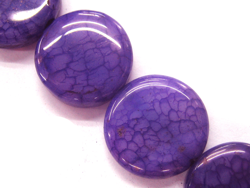 Flat Round Agate Beads