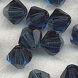 Montana 3mm, 4mm, 6mm, 8mm Crystal Bicone Beads