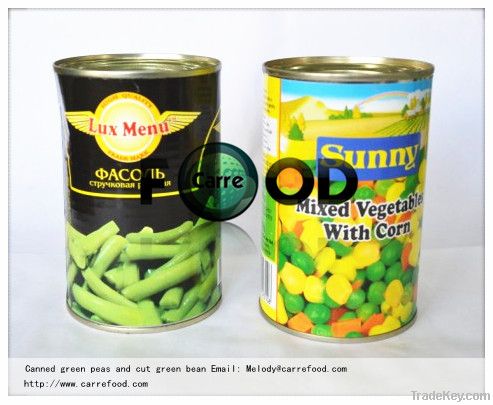 canned peas and carrots