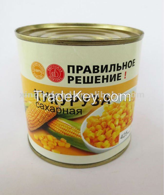 Green Giant canned whole kernel sweet corn from China