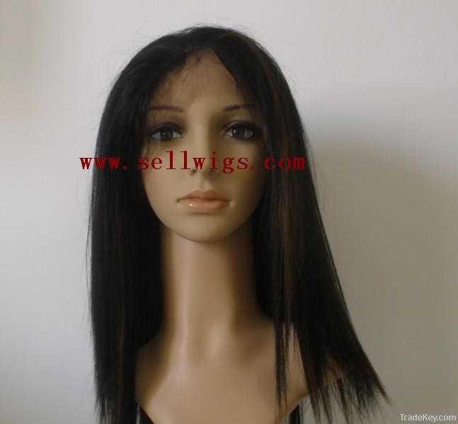 Synthetic lace front wig