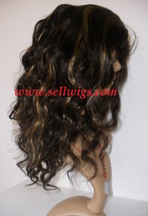 silk top cap Human Hair Full Lace Wig