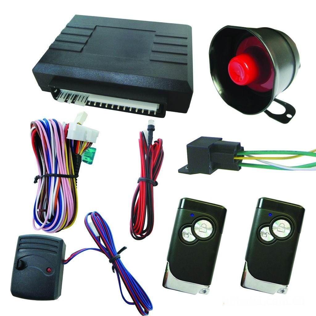 universal Car alarm system  single  one way vehicle burglar  remote control