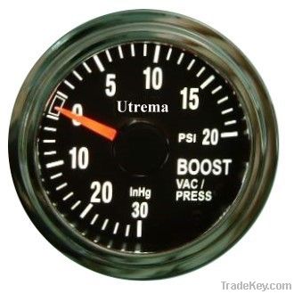 Utrema Auto Turbo Boost Vacuum Gauge Illuminated 52mm