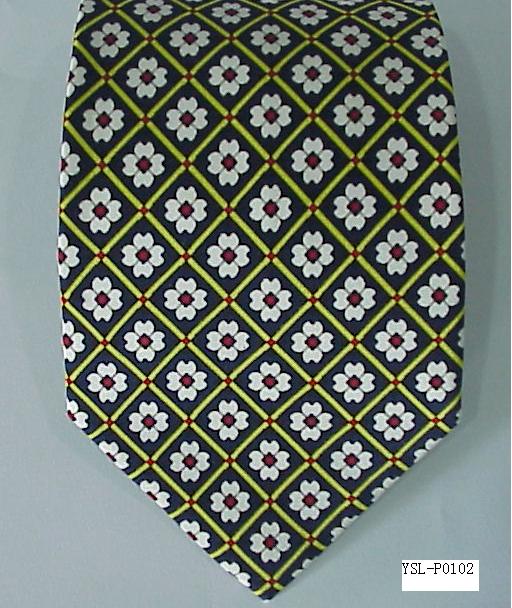 polyester printed  necktie