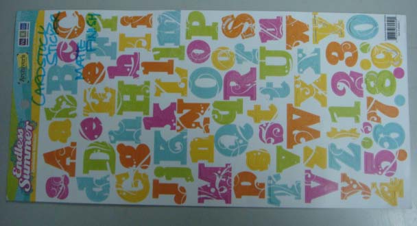 Scrapbook Epoxy sticker