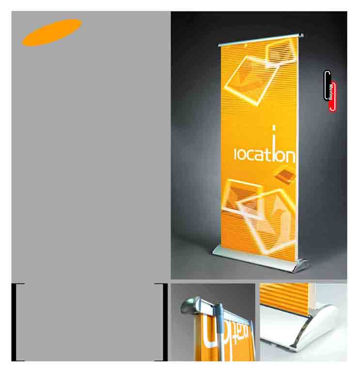 Scrolling Banner Stand