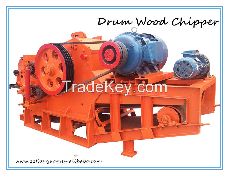 wood drum chipper