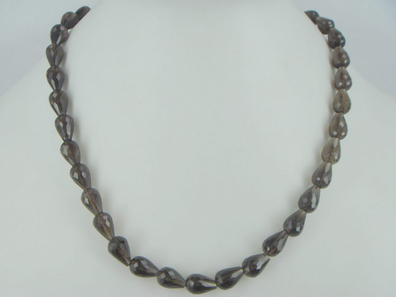 smoky quartz necklace