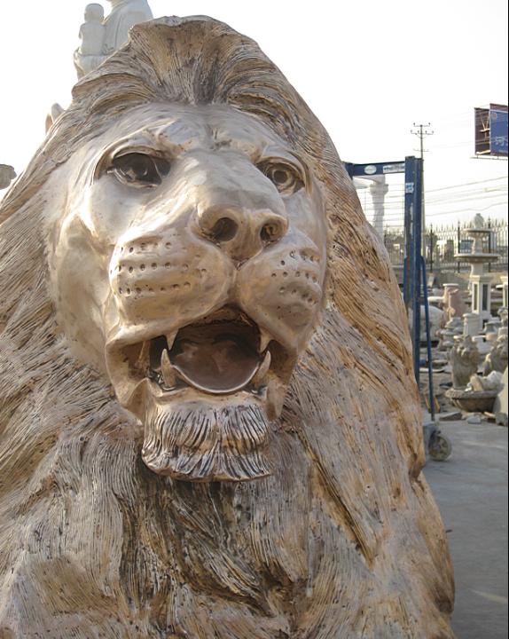 bronze lion