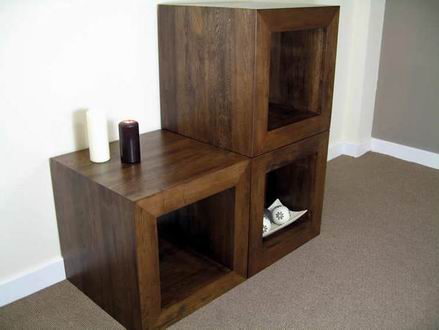 Solid Wood Cube