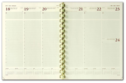 Desk Comb Bound Diary â Management International 186-6L