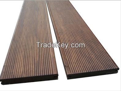 Outdoor strandwoven bamboo flooring