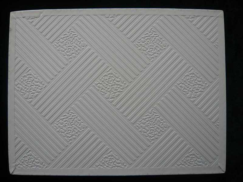 PVC laminated gypsum ceiling tile